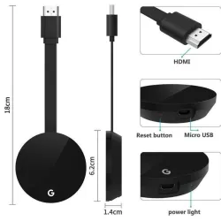 4K - TV Stick - HDMI - Media - Video Streamer - HD - Wireless - 5G - WiFi - Dongle Receiver - cromecast 3